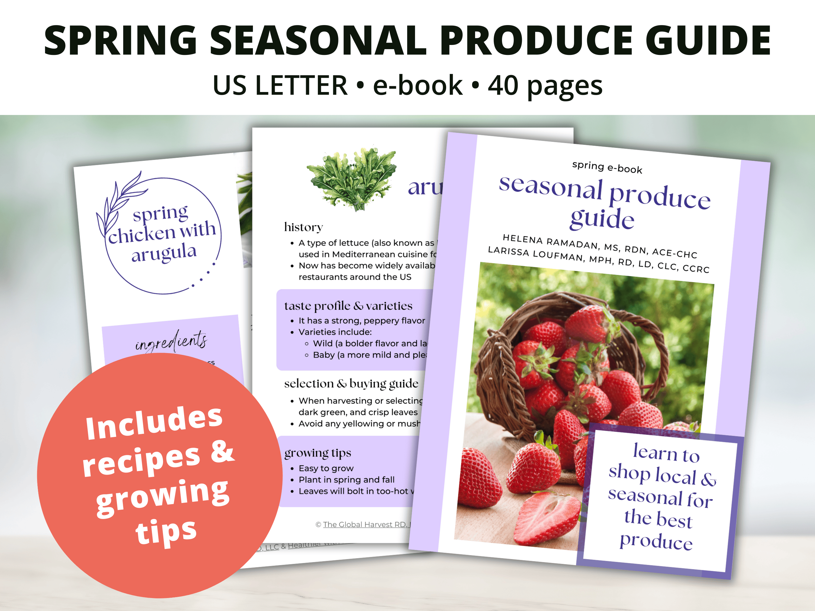 Spring Seasonal Produce Guide Etsy Listing Image