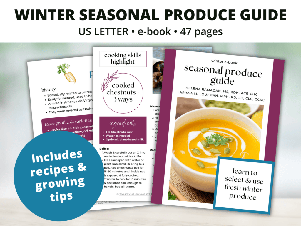 Winter Seasonal Produce Guide Etsy listing image